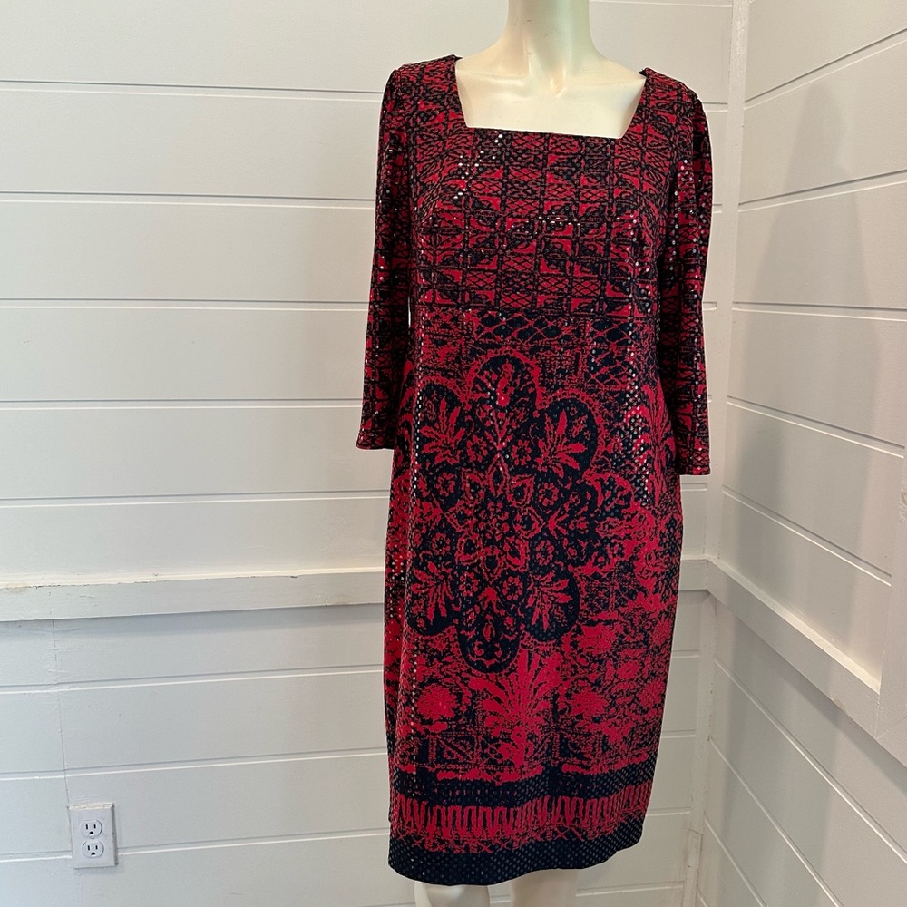 Rabbit Rabbit Rabbit Designs Red and Black pattern sequin - Picture 3 of 8